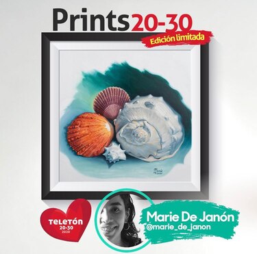 Subastarán cuadros de Olga Sinclair y artistas jóvenes a favor de la Teletón 20-30