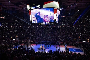 Abuchean a Trump en Nueva York durante un partido de las Finales de la NBA