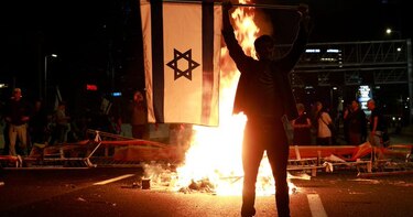 Miles de personas vuelven a manifestarse en Jerusalén en contra del Gobierno de Netanyahu