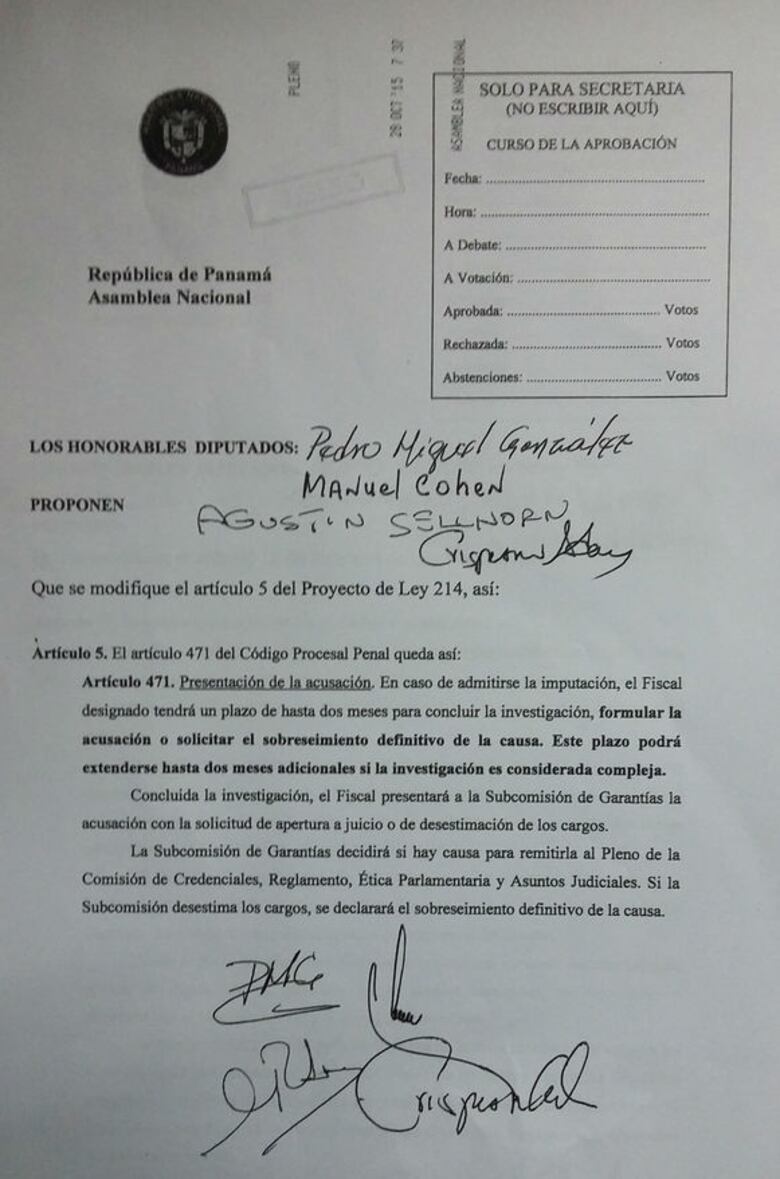 Pleno avala en segundo debate nueva ‘ley blindaje’ por insistencia