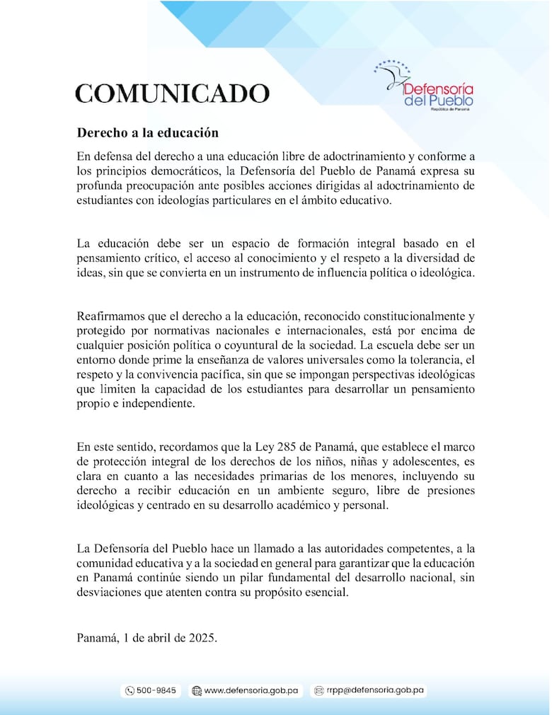 Ministra de Educación insta a los padres a enviar a sus hijos a la escuela el 3 y 4 de abril