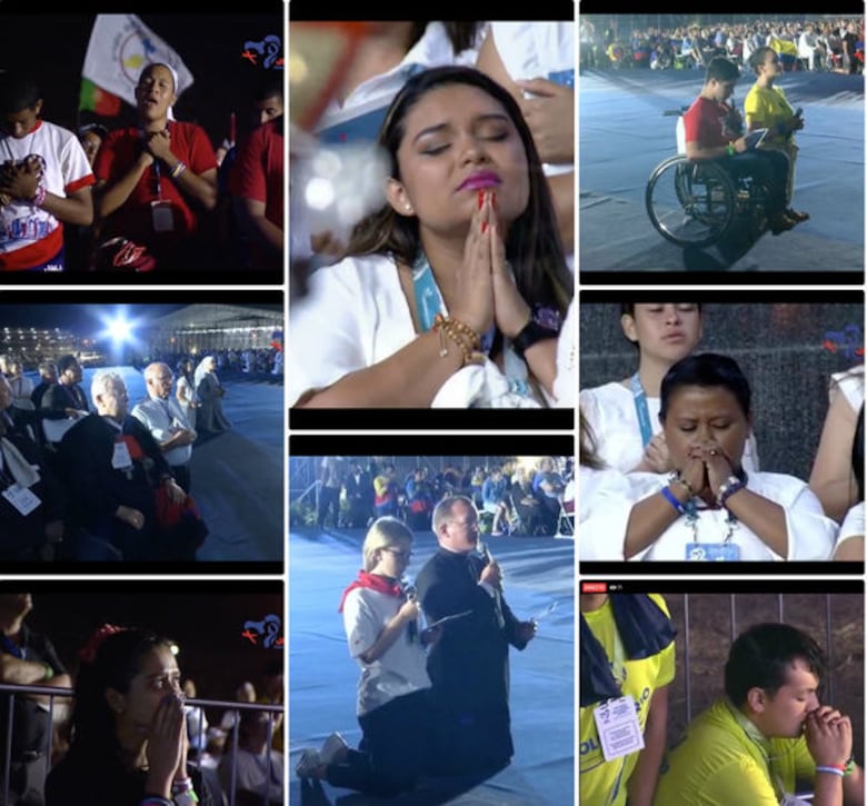 Papa a jóvenes: 'No basta estar todo el día conectado para sentirse amado'