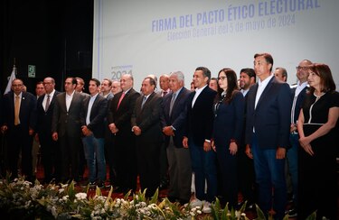Estos son los candidatos que firmaron el pacto ético electoral