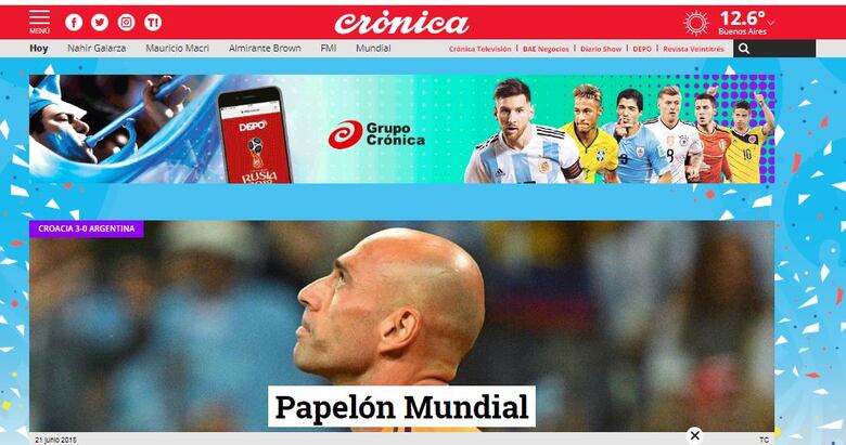 Argentina, entre 'la vergüenza y el papelón' de la selección de Messi