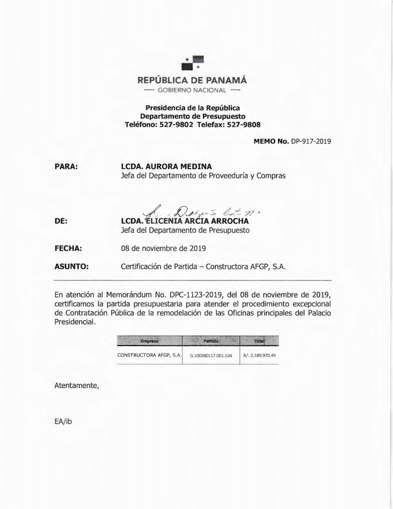 Contrato directo por $2.1 millones para remodelar oficinas del Palacio de las Garzas