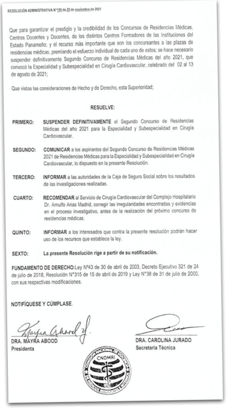 Favoritismo y amenazas en concurso médico suspendido