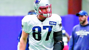 Gronkowski está listo para jugar en el Super Bowl