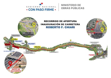 Este lunes 28 de octubre se inaugurará la carretera Roberto F. Chiari, conocida como ‘ocho carriles’