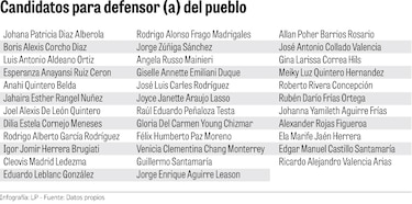 Estos son los 35 aspirantes a la Defensoría del Pueblo en Panamá