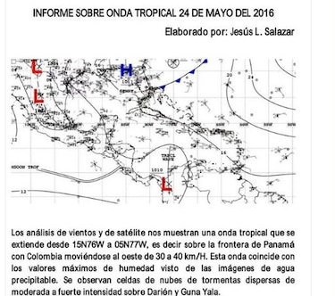 Advierten de lluvias y actividad eléctrica por paso de onda tropical en Panamá