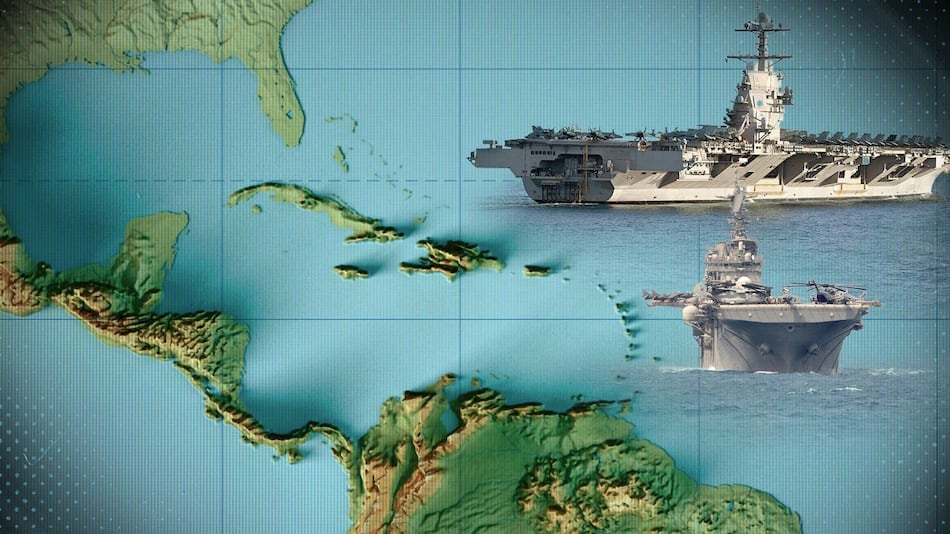 Los mapas que muestran las islas caribeñas que están ayudando a Estados Unidos en sus operaciones militares contra lanchas de Venezuela