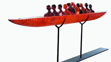 Dos viajeros que son escultores