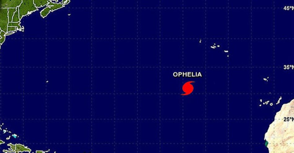 Huracán Ophelia se mueve hacia las Azores
