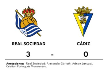 Real Sociedad triunfa de local ante Cádiz