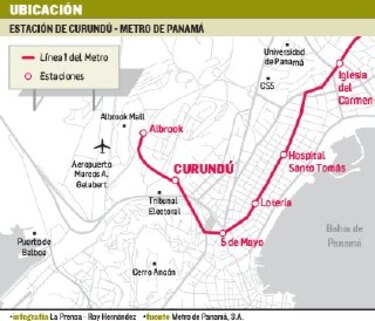 Estación del Metro en Curundú, en pausa