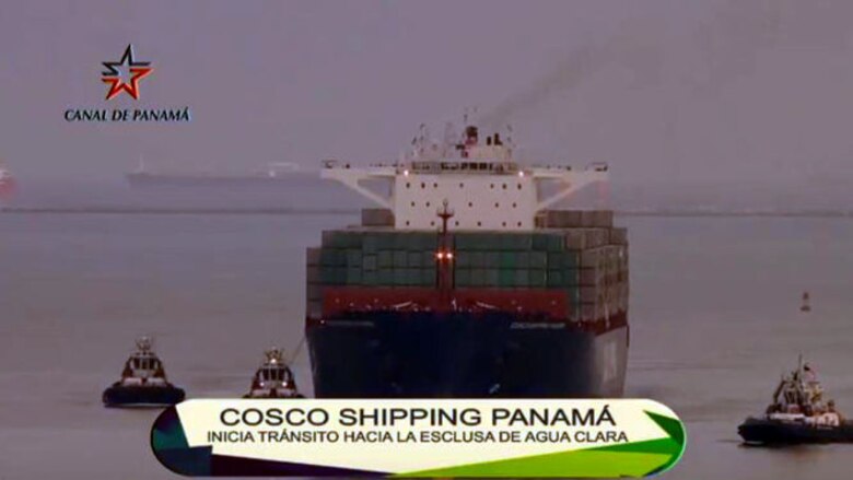 Se inicia el tránsito inaugural por el Canal ampliado