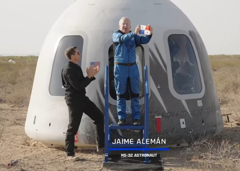 Exembajador panameño, Jaime Alemán, viaja al espacio con Blue Origin