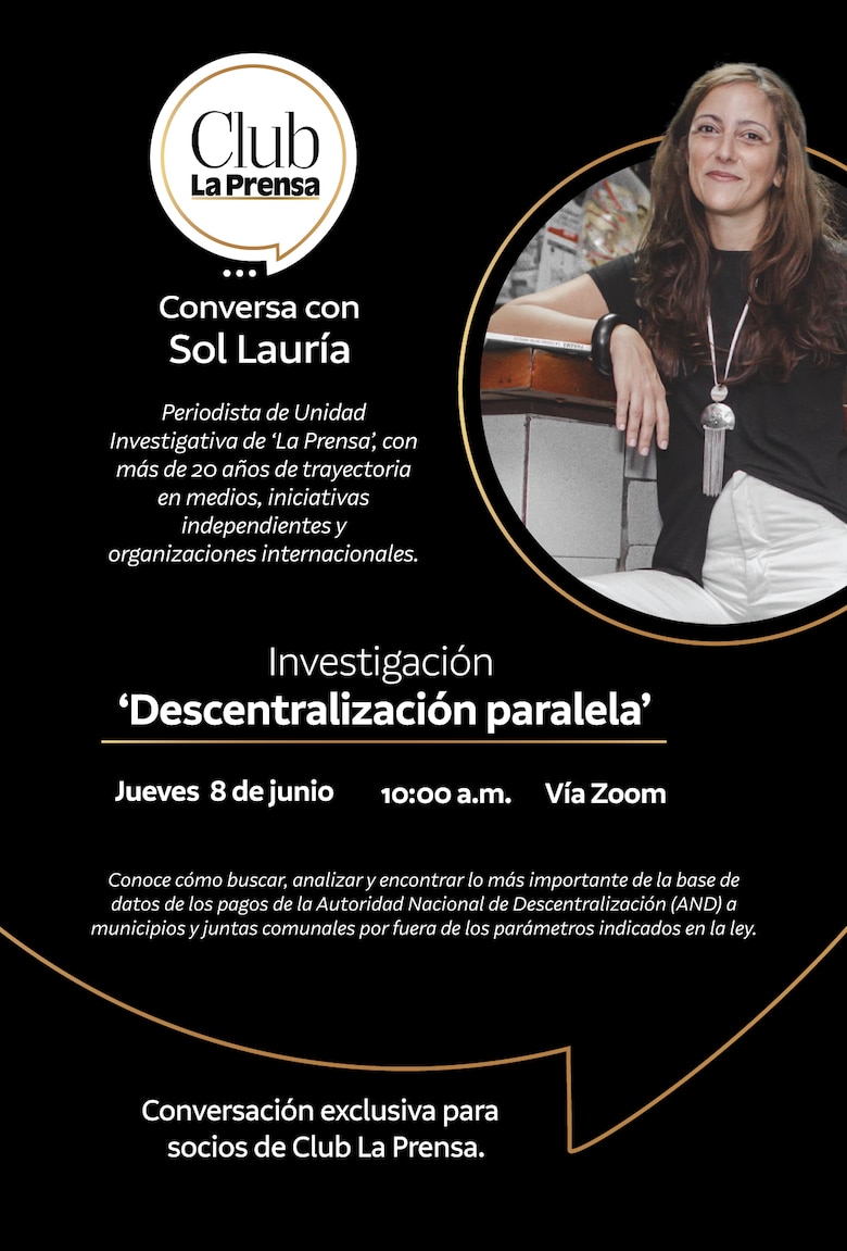 Conversa con la periodista Sol Lauría sobre la investigación: Descentralización paralela