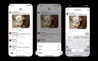 Threads permitirá compartir fotos y vídeos de otras publicaciones sin necesidad de hacer ‘repost’