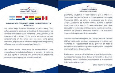 Panamá y otros cinco países felicitan a Asfura por su triunfo en Honduras; esperan una ‘transición pacífica’