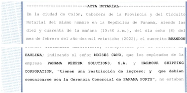 Réplica a Panama Ports Company, (PPC)