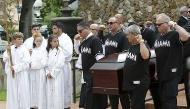 Misa privada para familiares y amigos de José Fernández