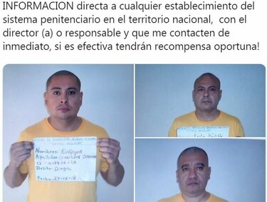 Tres narcotraficantes mexicanos se fugan de cárcel en Venezuela