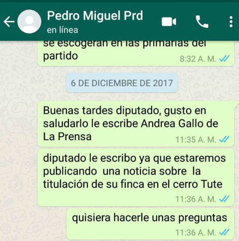 Diputado Pedro Miguel González habla de 'contraataque'