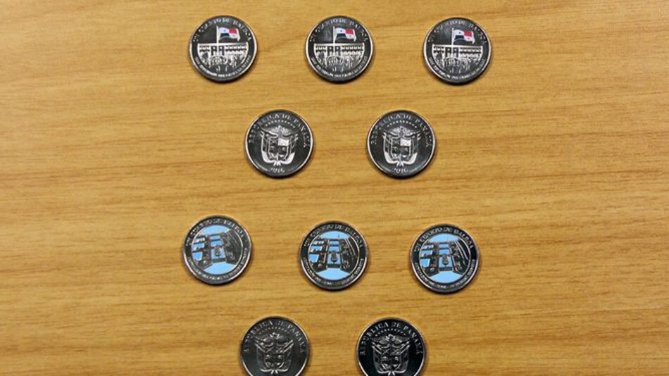 A partir de este 1 de noviembre circularán monedas conmemorativas al Canal