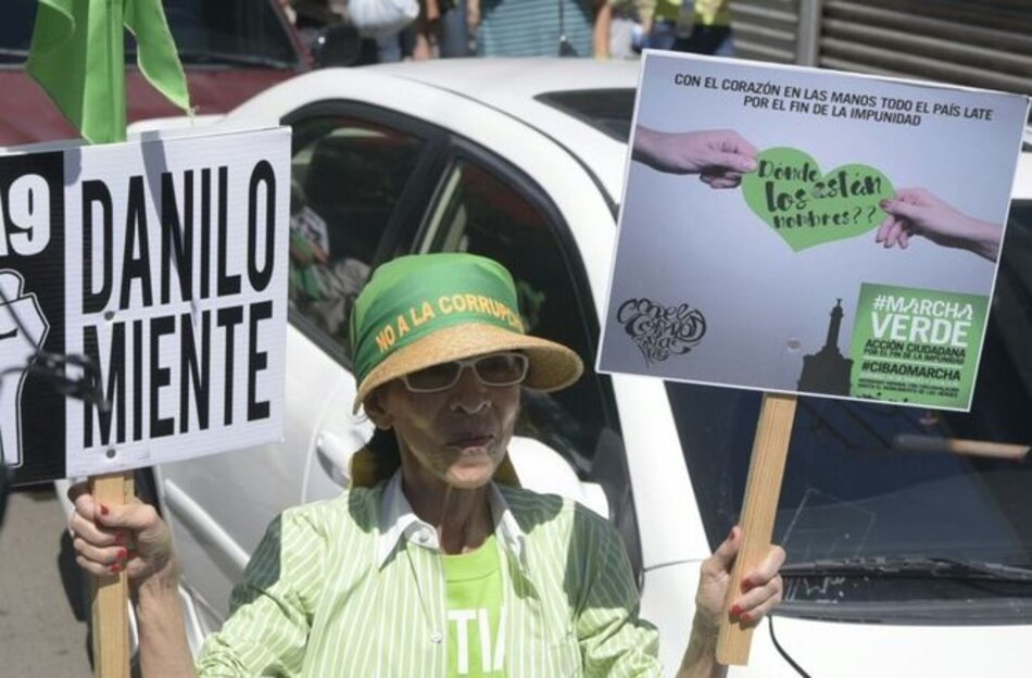 Miles de personas marchan en República Dominicana contra Odebrecht