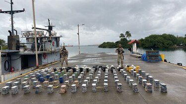 Decomisan 688 paquetes de cocaína y arrestan a tres extranjeros en la comarca Guna Yala