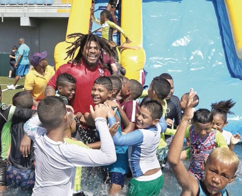 Chapuzón y deseos de otro Mundial para Román