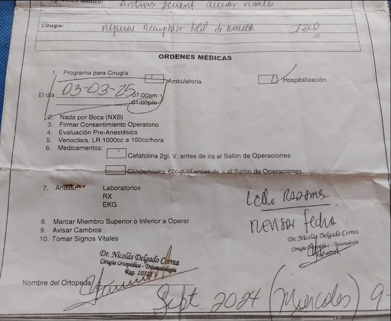 Pacientes de reemplazo articular o resonancias  de rodilla deben esperar hasta el 2025 por procedimientos