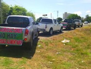 Productores realizan caravana en Chiriquí