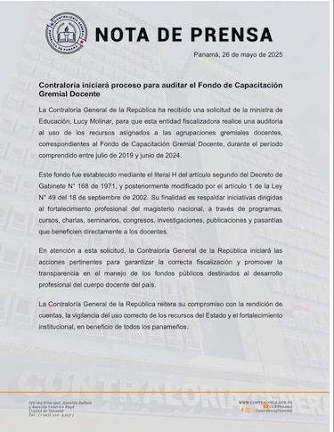 Docentes no temen a la auditoría del fondo de capacitación: ¿Qué dicen los dirigentes?