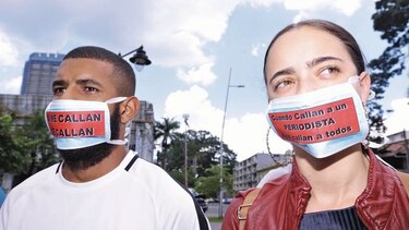 Protesta en defensa de la libertad de expresión