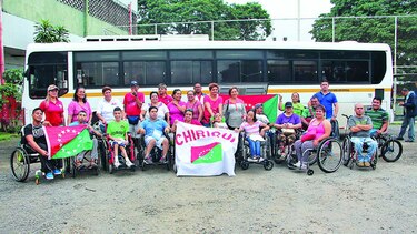 Chiricanos, a la carrera de sillas de ruedas