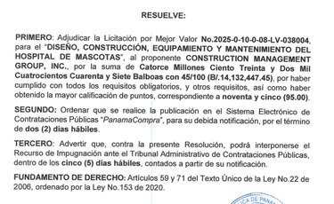 Adjudican diseño y construcción del Hospital de Mascotas: $14.1 millones
