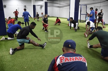 Los Federales entrenaron en el Rod Carew