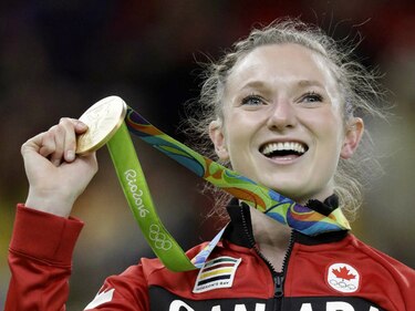 Canadiense MacLennan revalida su oro de trampolín femenino