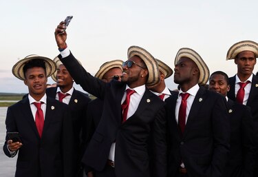Imágenes del arribo de la selección de Panamá a Rusia