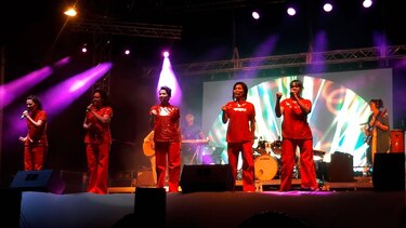 Peregrinos participan en concierto de bienvenida en Chitré