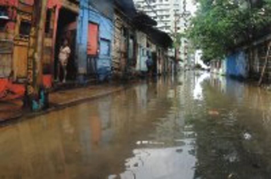 Calle 19 de El Chorrillo, bajo el agua