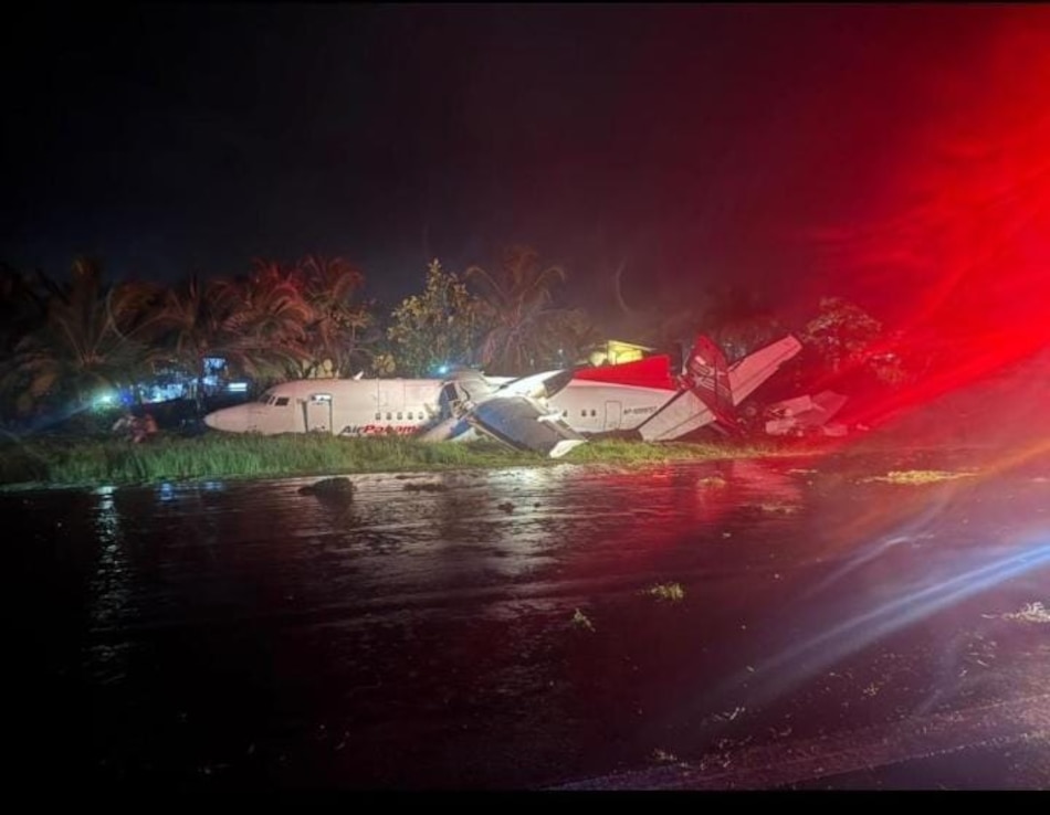 Avión de Air Panamá se sale de la pista en Isla Colón con 38 personas a bordo