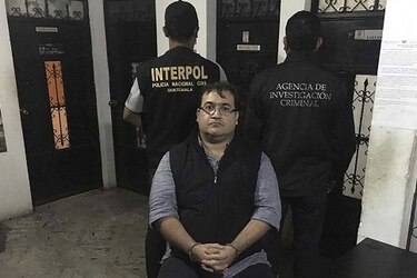 Detienen en Guatemala al exgobernador mexicano Javier Duarte
