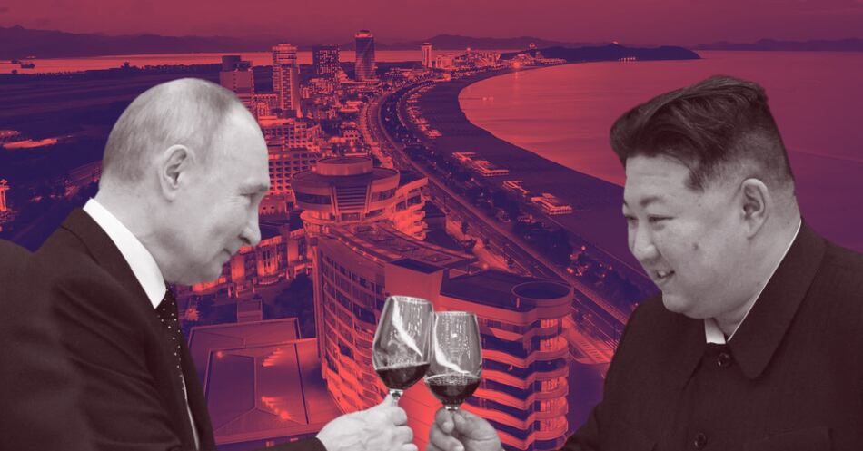 Cómo es el controvertido balneario al estilo Benidorm en Corea del Norte que recibió el primer grupo de turistas rusos