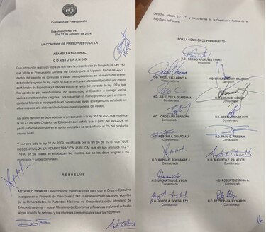 Por segunda vez, la Asamblea Nacional recomienda al MEF reajustar el presupuesto general de 2025