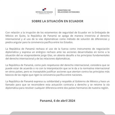 ‘Glas es un delincuente común y México, a sabiendas de eso, le da el asilo’