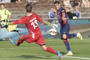 El Barcelona, con fiesta de goles ante un débil Helsinki