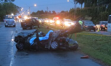 Triple colisión deja dos víctimas fatales en Chiriquí